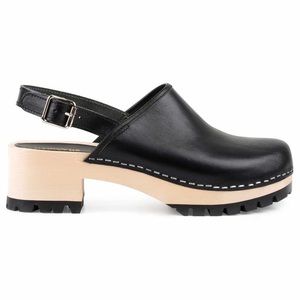 NIB - Swedish Hasbeens Jill Clog Sandals Black 37